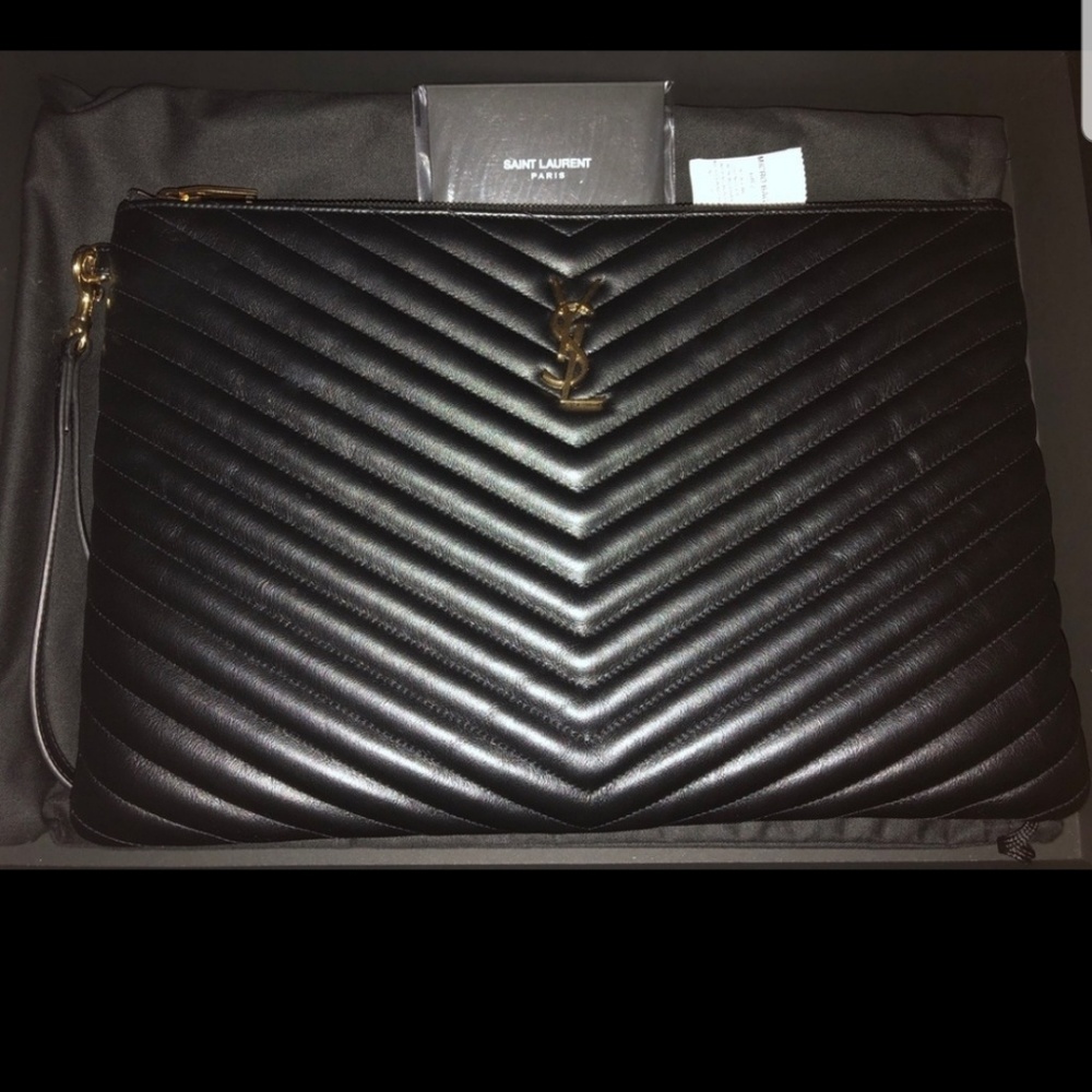 Ysl Large Pouch